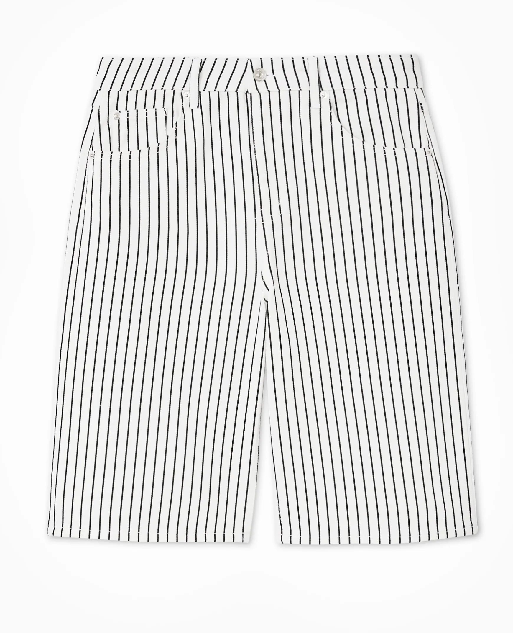 Pimkie Toute La Collection|Short^Bermuda Large En Jean Rayé -
