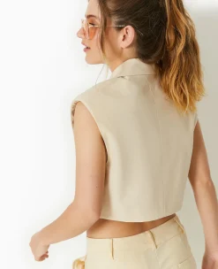 Pimkie Ensembles|Veste Et Blazer^Blazer Sans Manches Cropped -