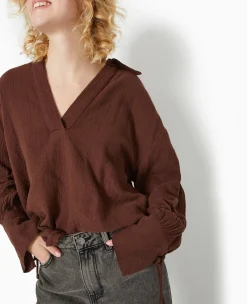 Pimkie Toute La Collection|Chemise Et Blouse^Blouse Ample En Gaze De Coton -