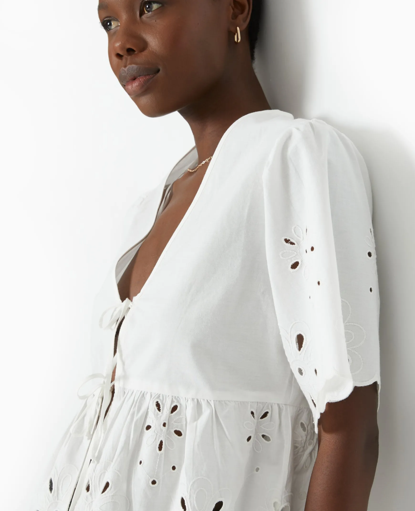 Pimkie Toute La Collection|Chemise Et Blouse^Blouse Avec Broderie Anglaise Et Nouettes -