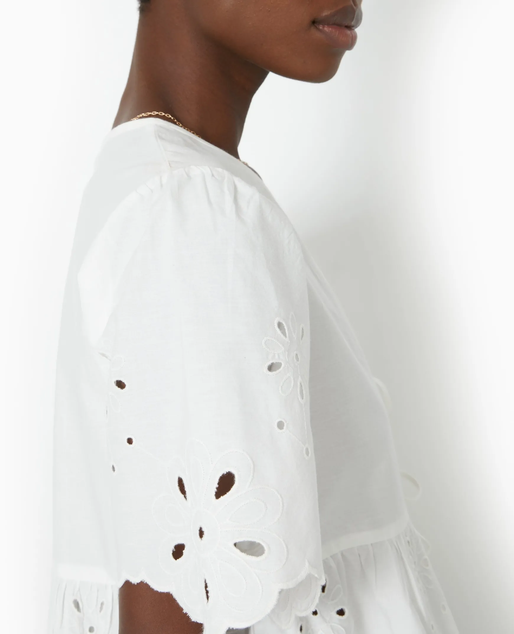Pimkie Toute La Collection|Chemise Et Blouse^Blouse Avec Broderie Anglaise Et Nouettes -