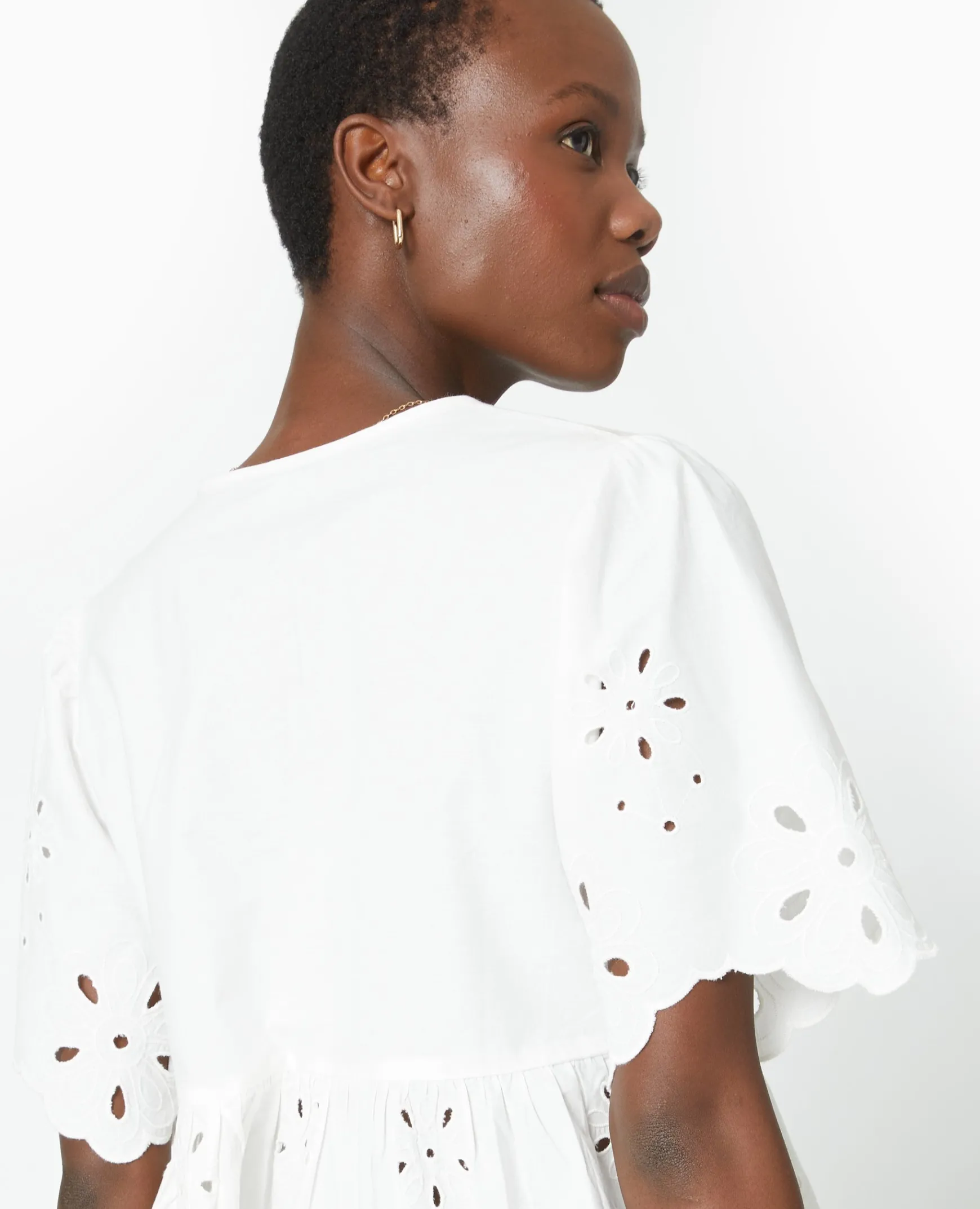 Pimkie Toute La Collection|Chemise Et Blouse^Blouse Avec Broderie Anglaise Et Nouettes -