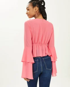 Pimkie Pimkie Positive|Chemise Et Blouse^Blouse Avec Volants En Voile -