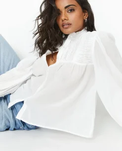 Pimkie Chemise Et Blouse^Blouse Boutonnée Avec Plis - Blanc