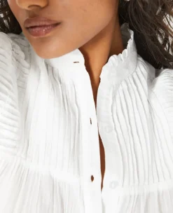 Pimkie Chemise Et Blouse^Blouse Boutonnée Avec Plis - Blanc