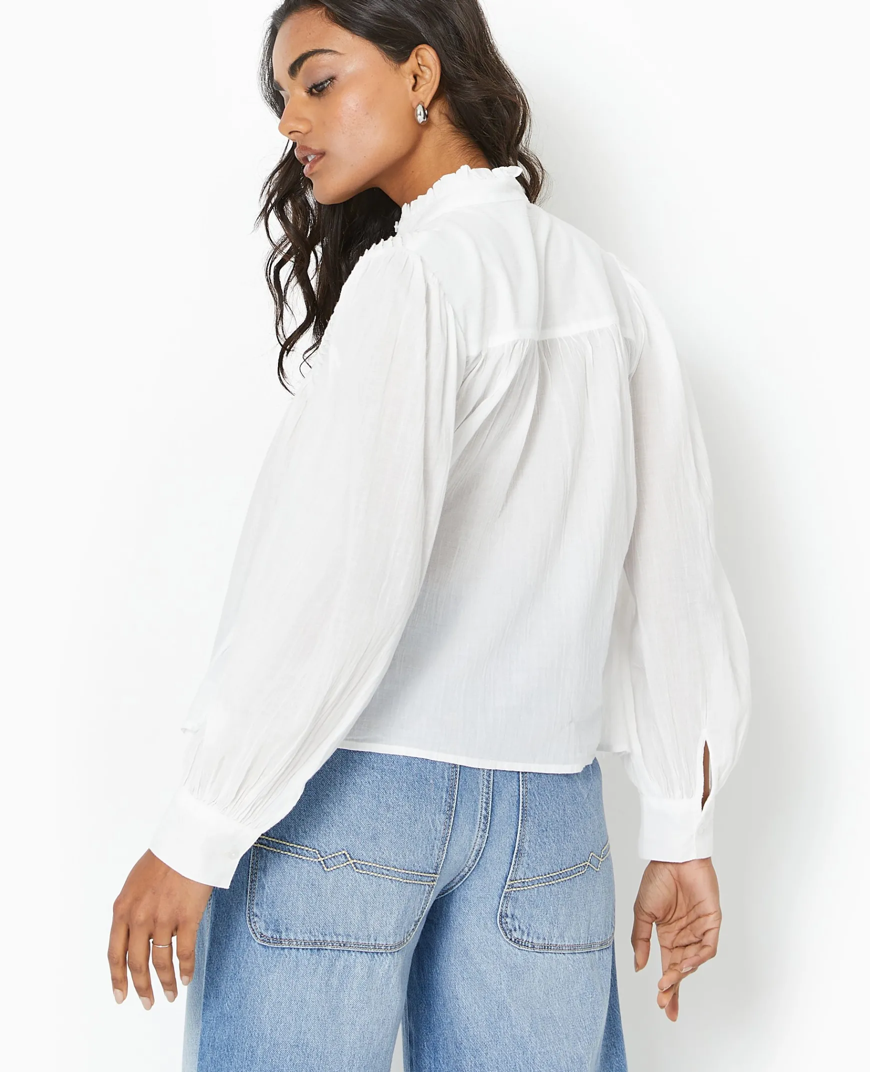 Pimkie Chemise Et Blouse^Blouse Boutonnée Avec Plis - Blanc