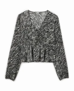 Pimkie Chemise Et Blouse^Blouse Cache-cœur En Tissu Fluide -