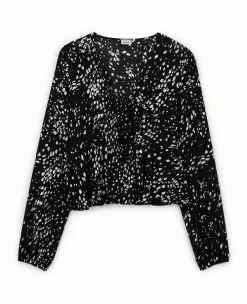 Pimkie Chemise Et Blouse^Blouse Cache-cœur En Tissu Fluide -