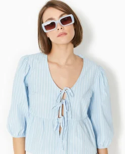 Pimkie Chemise Et Blouse^Blouse Manches Ballons Et Nouettes -