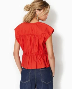 Pimkie Chemise Et Blouse^Blouse Sans Manches Avec Liens à Nouer Et Fronces -