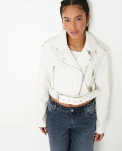 Pimkie Veste Et Blazer^Blouson Biker Court Avec Ceinture -