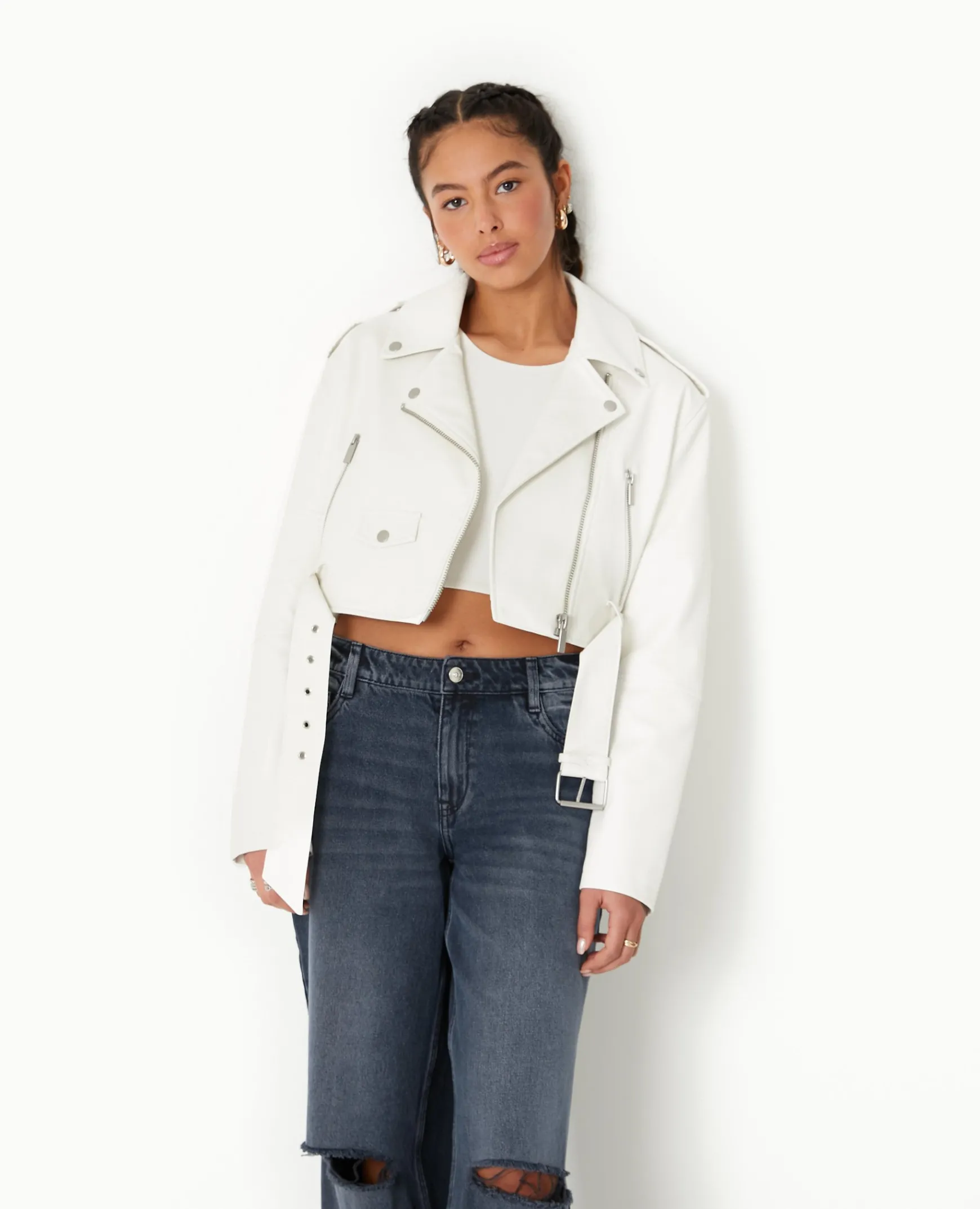 Pimkie Veste Et Blazer^Blouson Biker Court Avec Ceinture -