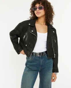 Pimkie Veste Et Blazer^Blouson Biker Court Effet Usé -