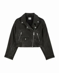 Pimkie Veste Et Blazer^Blouson Biker Court Effet Usé -
