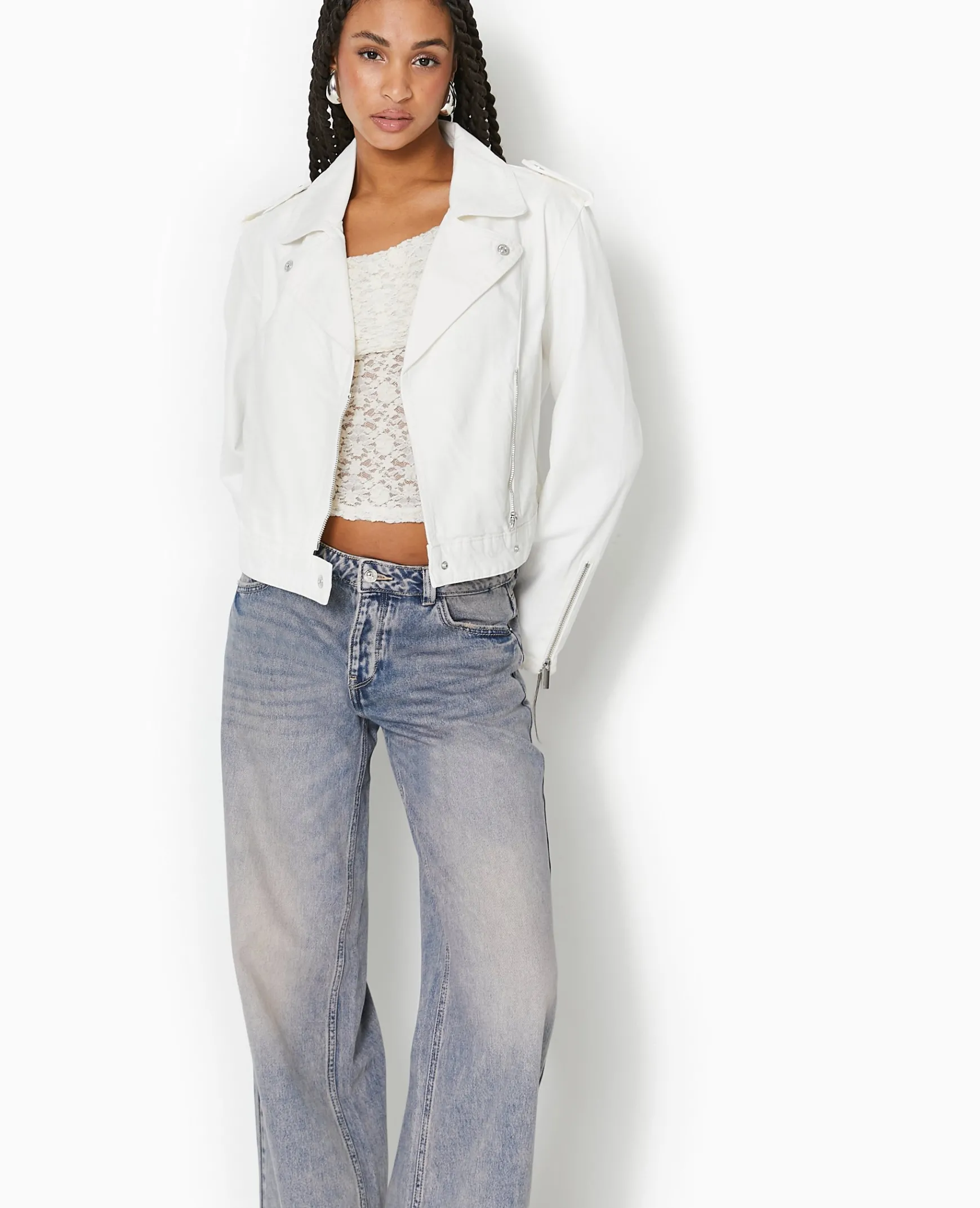 Pimkie Pimkie Positive|Veste Et Blazer^Blouson Biker En Jean -