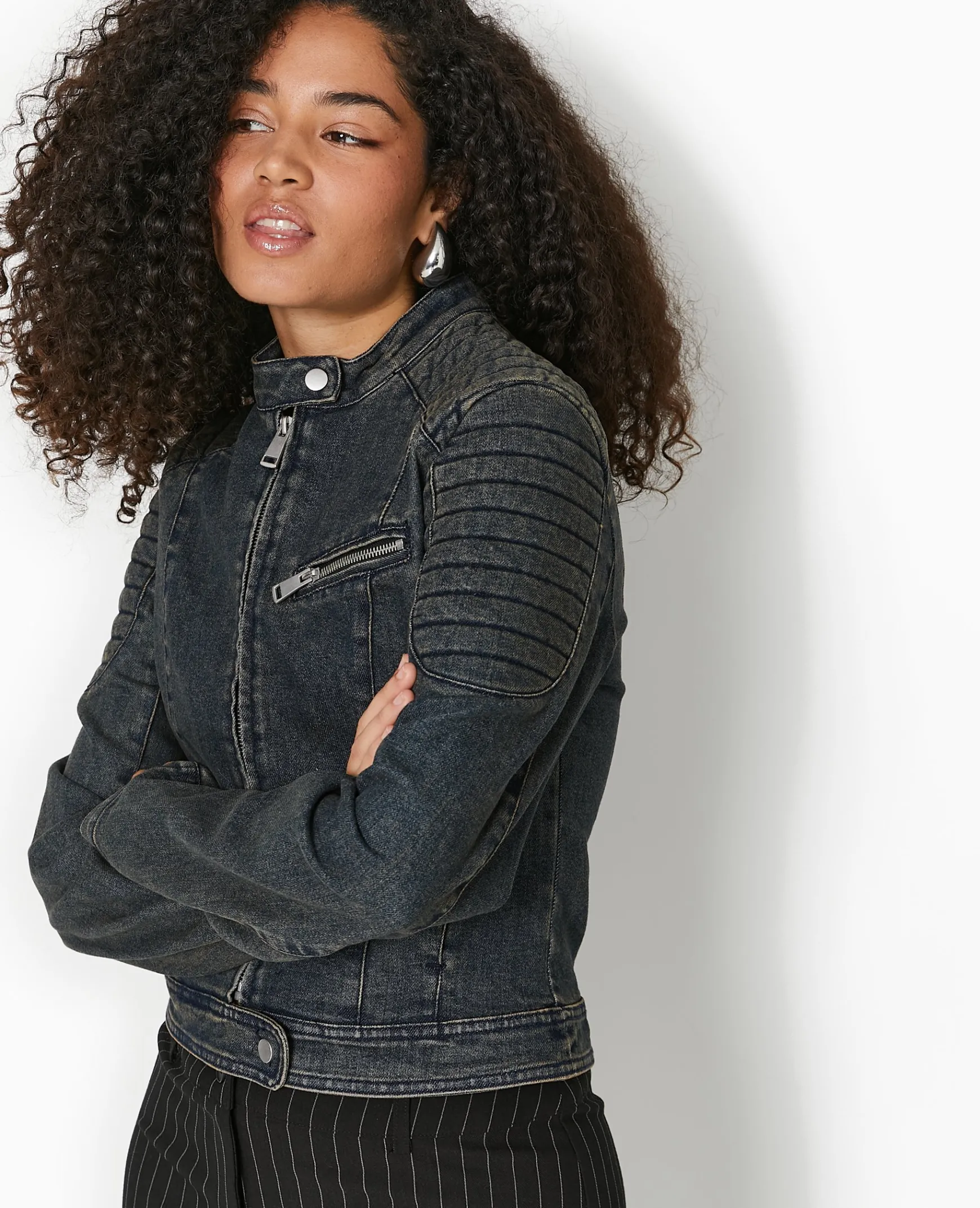 Pimkie Veste Et Blazer^Blouson Biker En Jean -