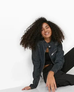 Pimkie Veste Et Blazer^Blouson Biker En Jean -