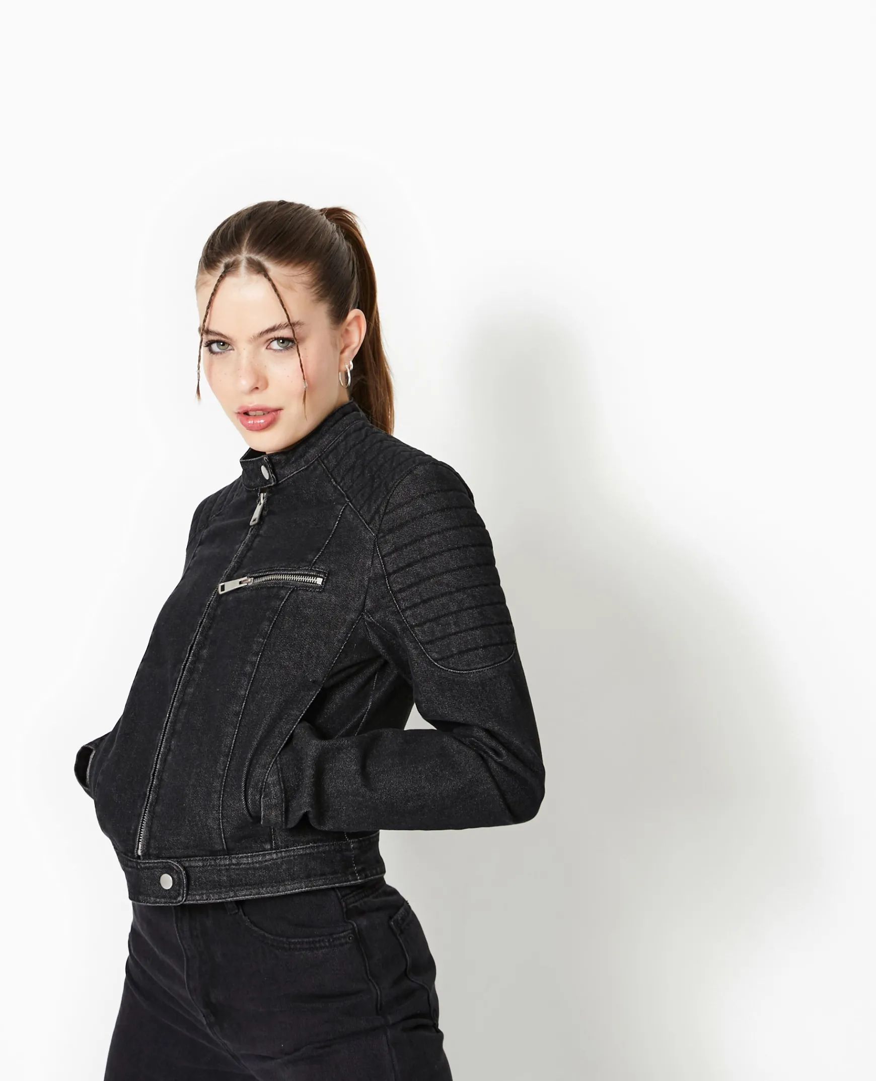 Pimkie Veste Et Blazer^Blouson Biker En Jean -