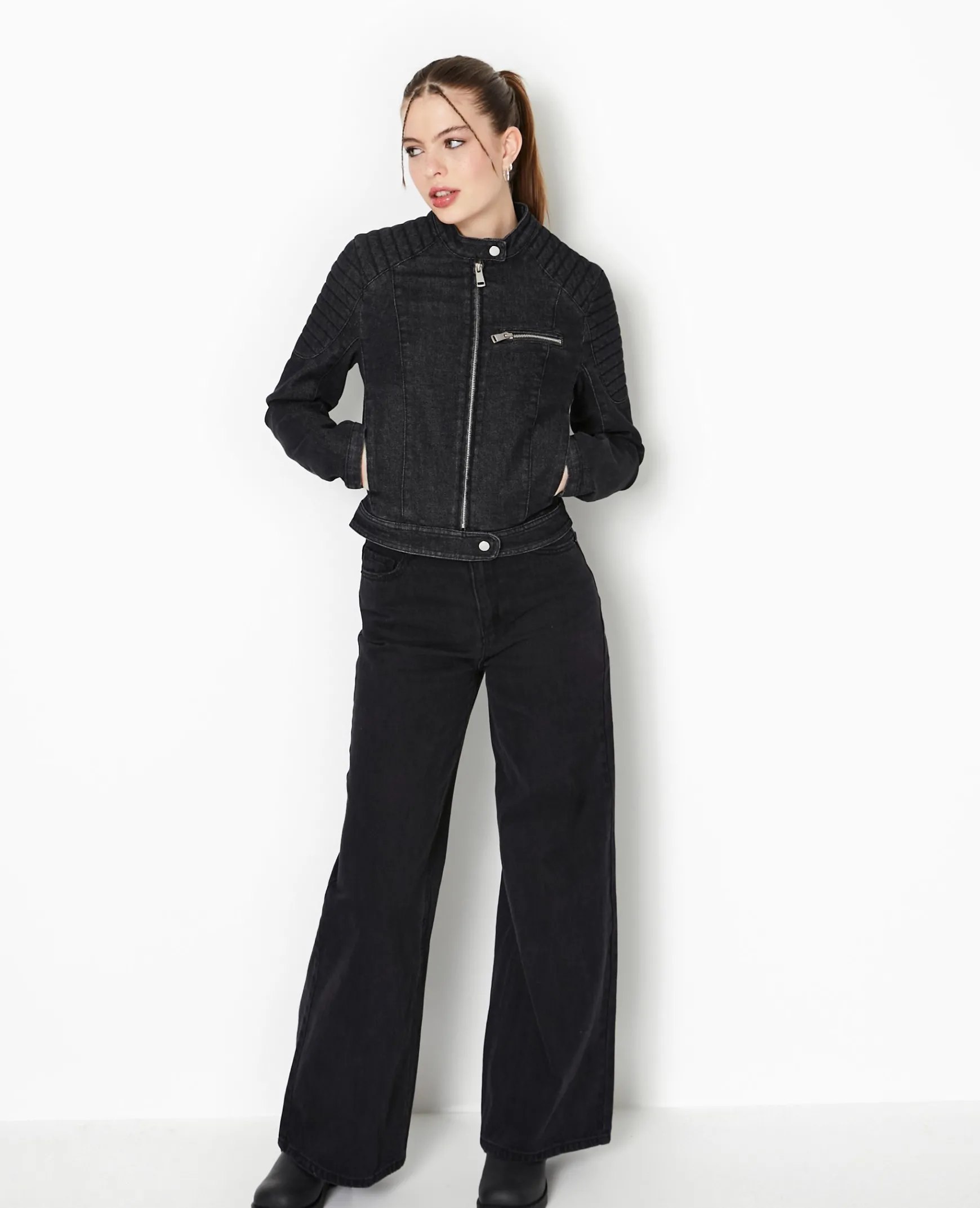 Pimkie Veste Et Blazer^Blouson Biker En Jean -