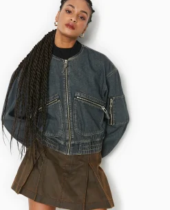 Pimkie Pimkie Positive|Manteau Et Blouson^Blouson Bomber En Jean -