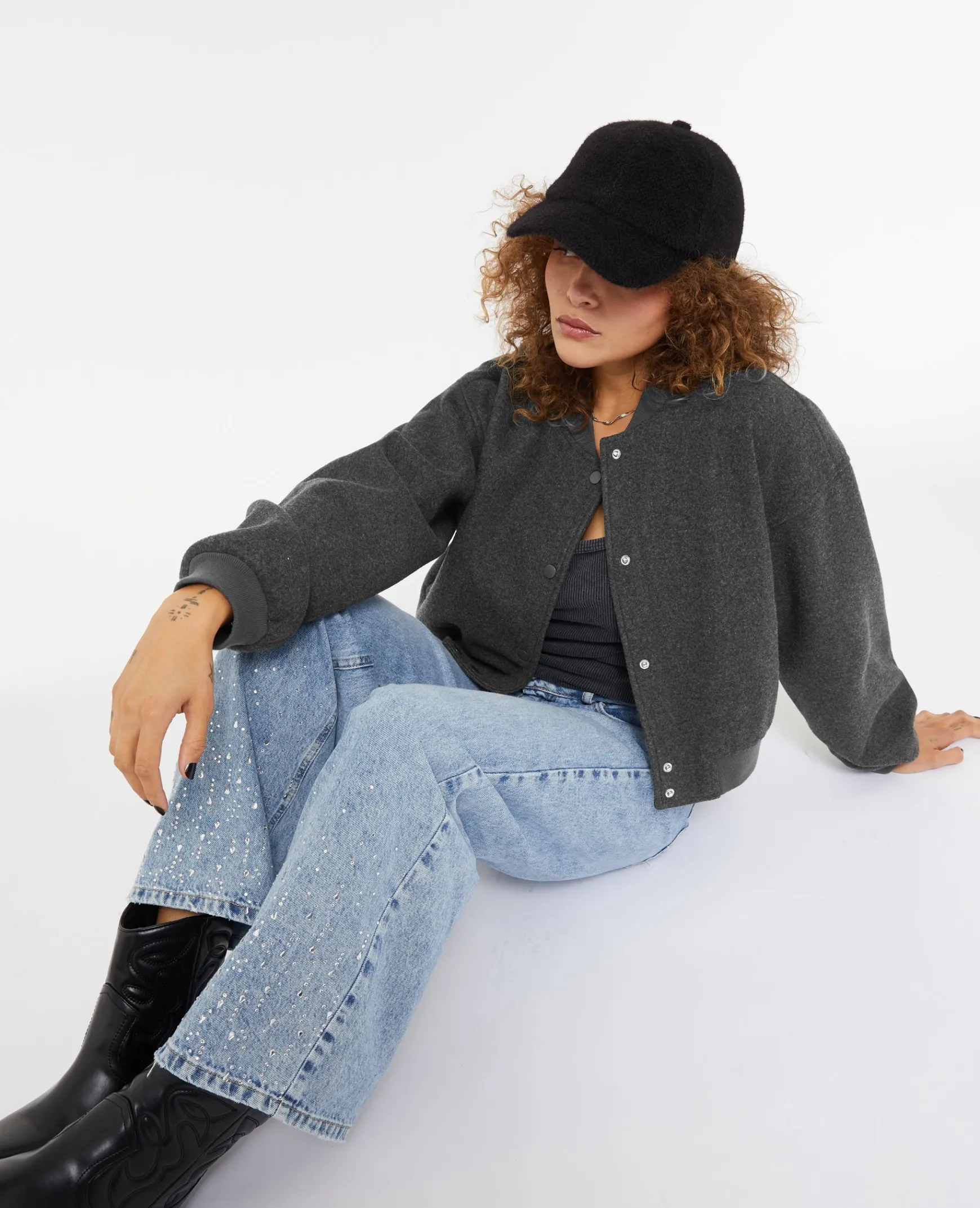 Pimkie Manteau Et Blouson^Blouson Bomber Façon Drap De Laine -