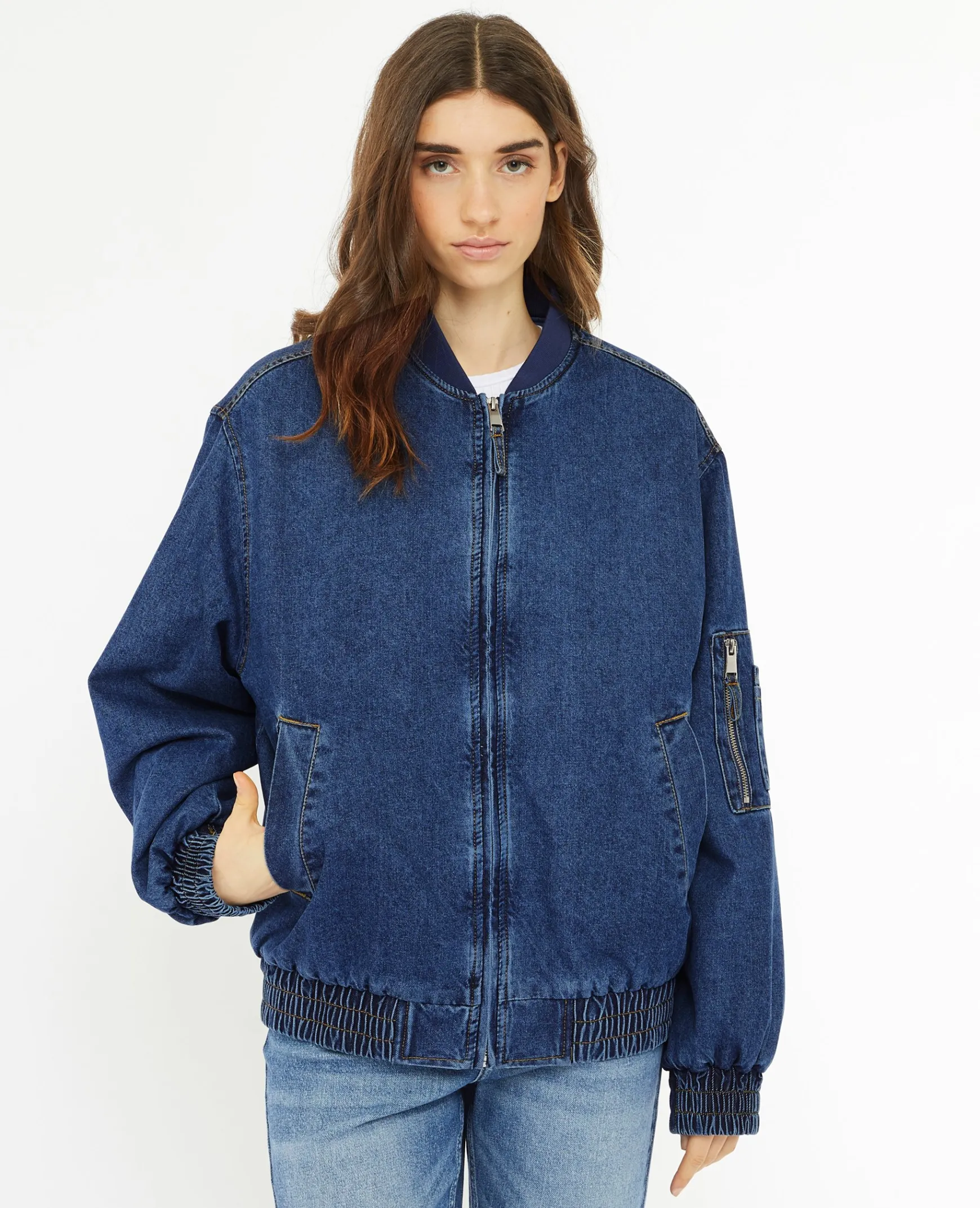 Pimkie Manteau Et Blouson^Bomber En Jean -