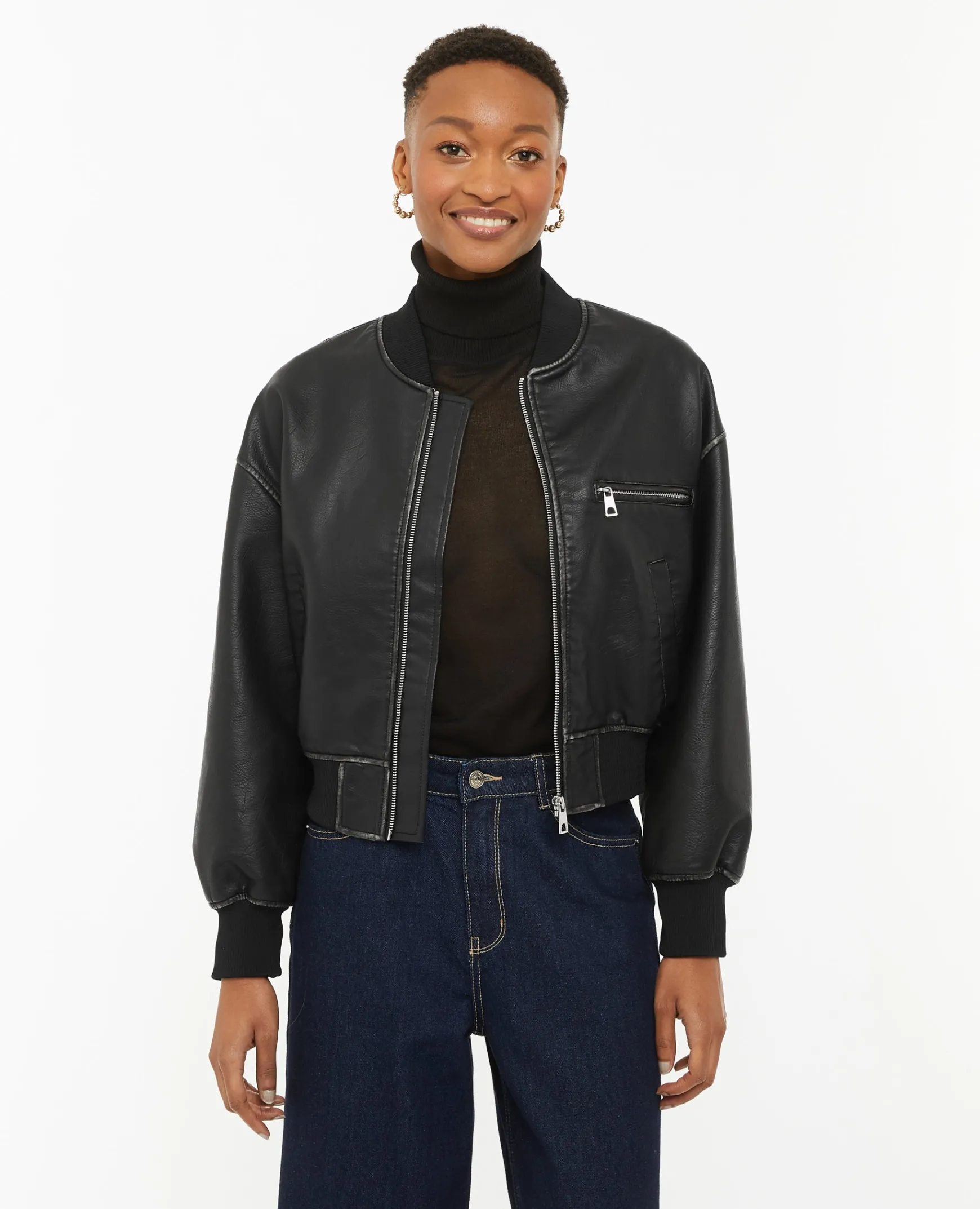 Pimkie Manteau Et Blouson|Veste Et Blazer^Bomber En Simili -
