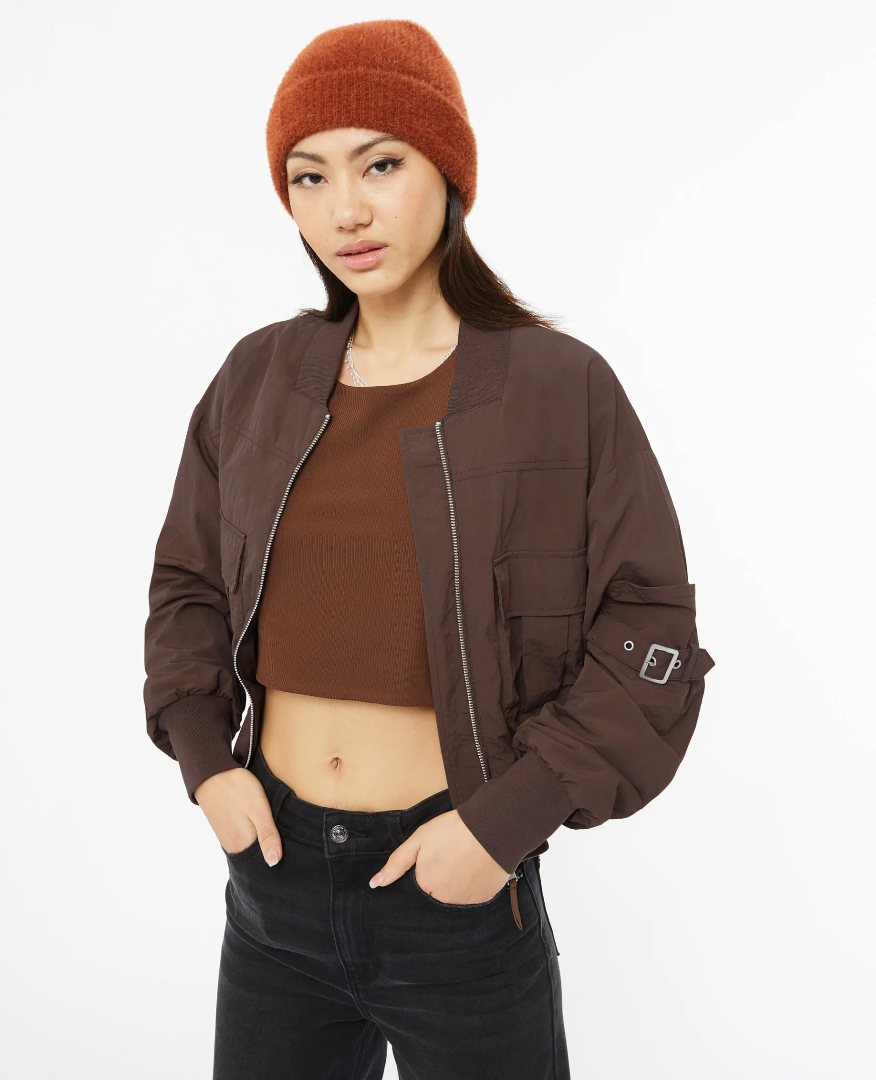 Pimkie Manteau Et Blouson^Bomber En Toile Parachute -