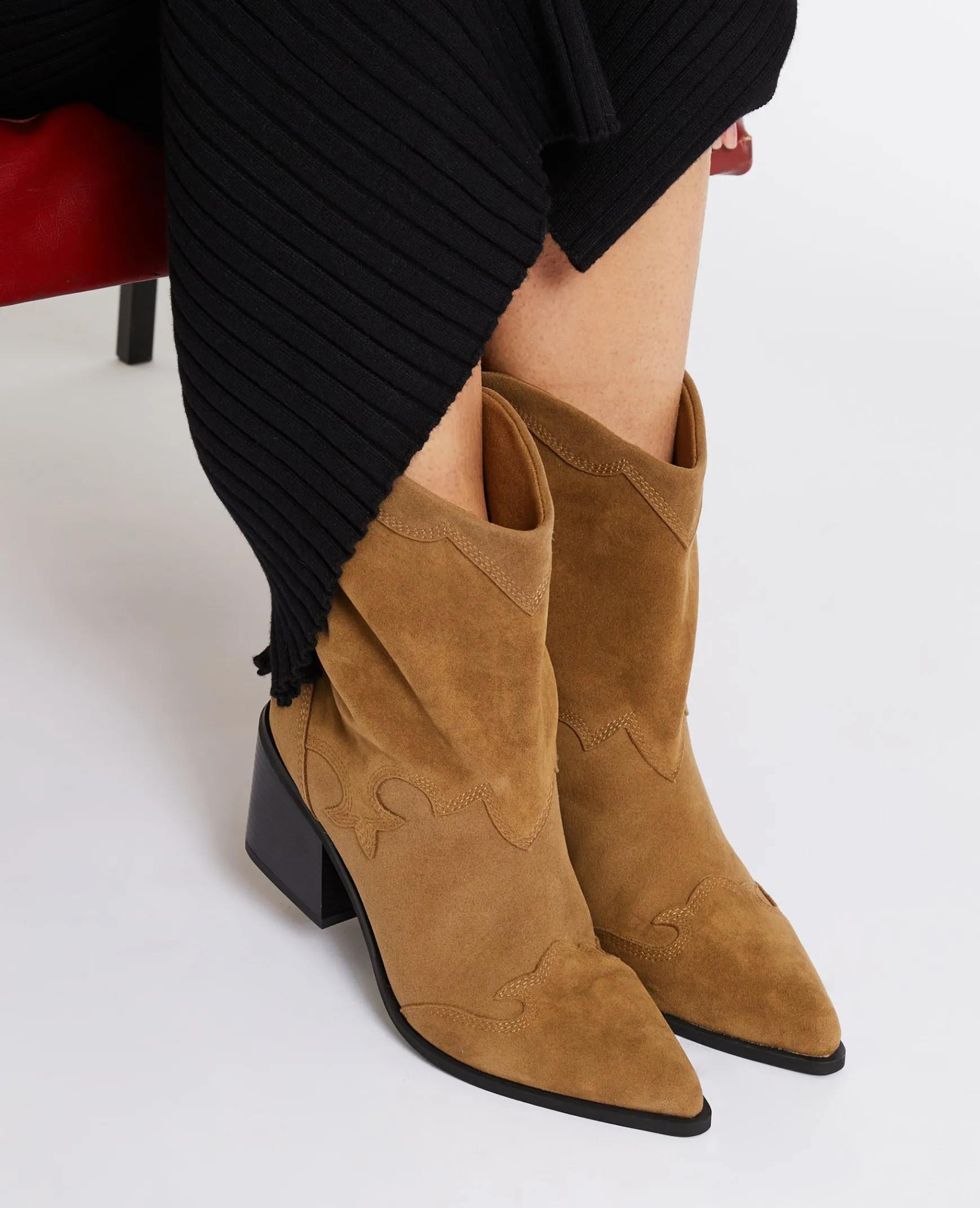 Pimkie Boots^Boots Santiags En Suédine -