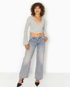 Pimkie Toute La Collection|Ensembles^Cache-cœur En Maille Rayée -