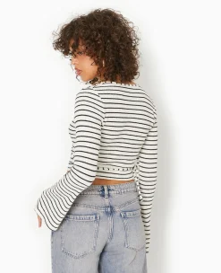 Pimkie Toute La Collection|Ensembles^Cache-cœur En Maille Rayée -