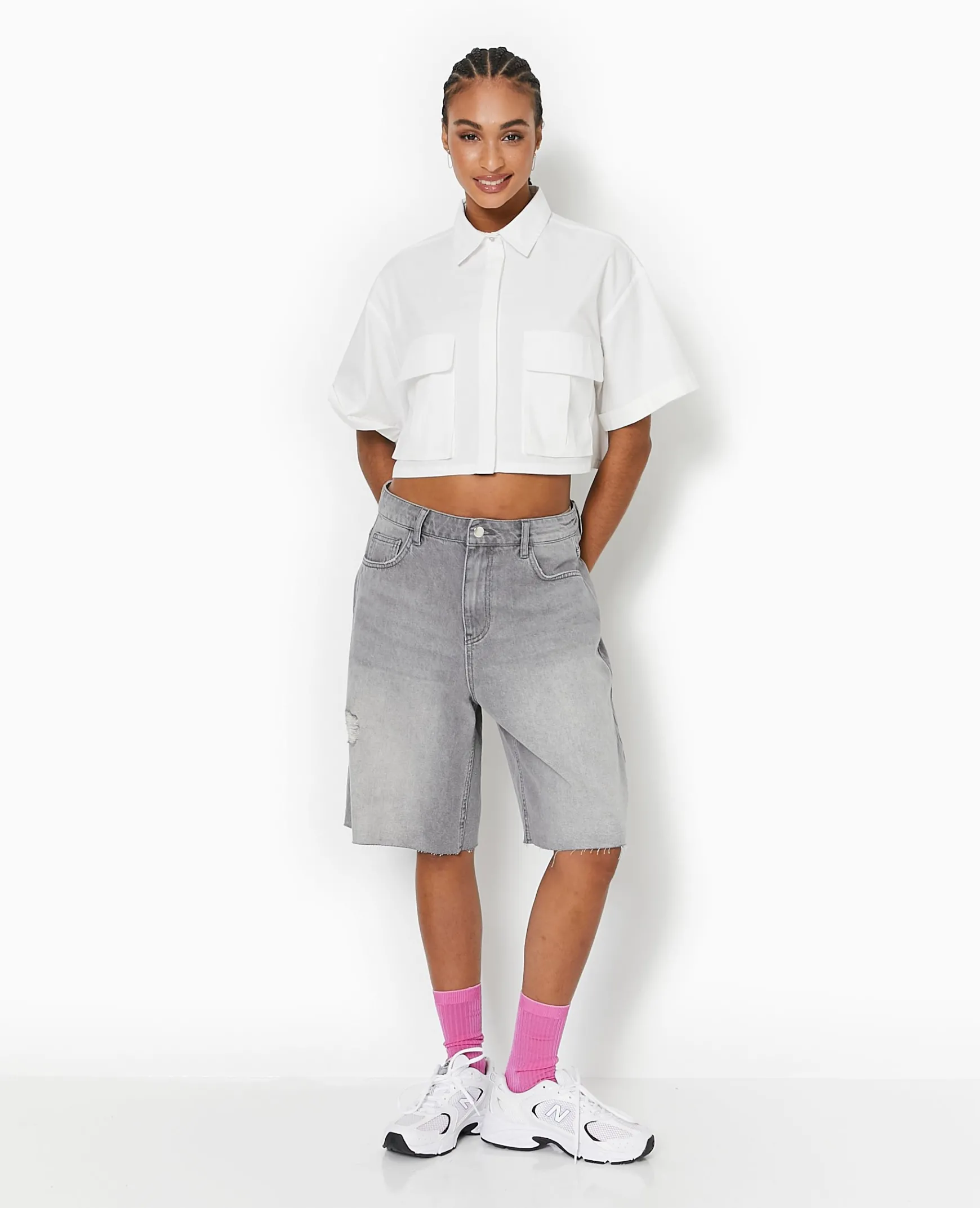 Pimkie Chemise Et Blouse^Chemise Cropped Avec Poches Plaquées -