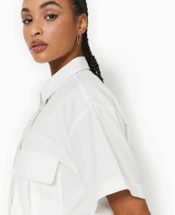 Pimkie Chemise Et Blouse^Chemise Cropped Avec Poches Plaquées -