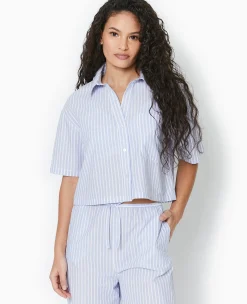 Pimkie Chemise Et Blouse^Chemise Cropped Rayée Façon Pyjama D'homme -