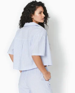 Pimkie Chemise Et Blouse^Chemise Cropped Rayée Façon Pyjama D'homme -