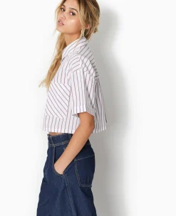 Pimkie Chemise Et Blouse^Chemise Cropped Rayée Façon Pyjama D'homme -