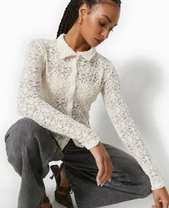 Pimkie Chemise Et Blouse|T-Shirt Et Top^Chemise En Dentelle -