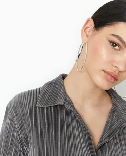 Pimkie Chemise Et Blouse^Chemise Oversize En Tissu Plissé Et Satiné -