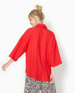 Pimkie Chemise Et Blouse^Chemise Oversize Manches Courte Avec Lin -