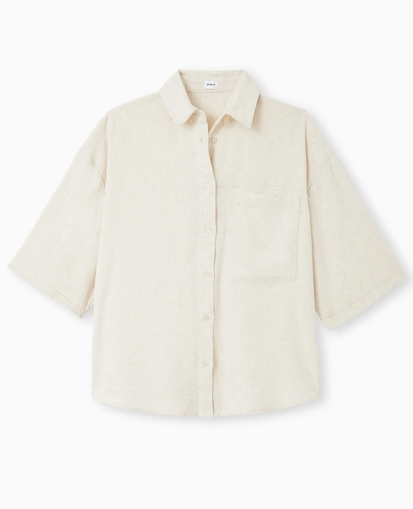 Pimkie Toute La Collection|Chemise Et Blouse^Chemise Oversize Manches Courte Avec Lin -