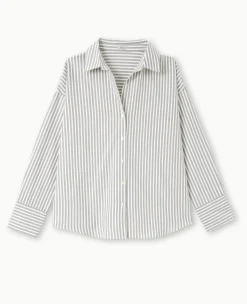 Pimkie Chemise Et Blouse^Chemise Oversize Rayée Avec Col Ouvert -
