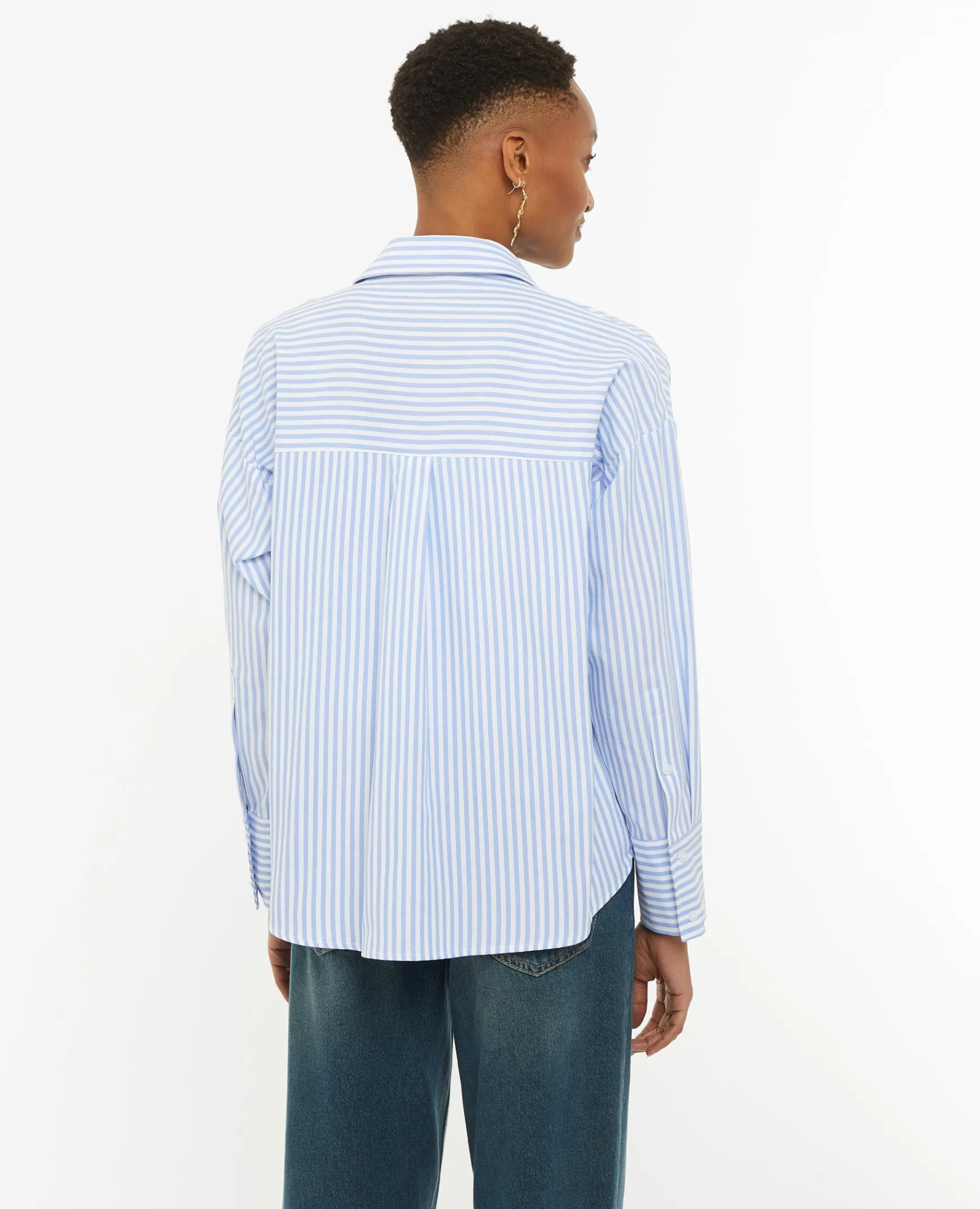 Pimkie Toute La Collection|Chemise Et Blouse^Chemise Oversize Rayée Col Ouvert -