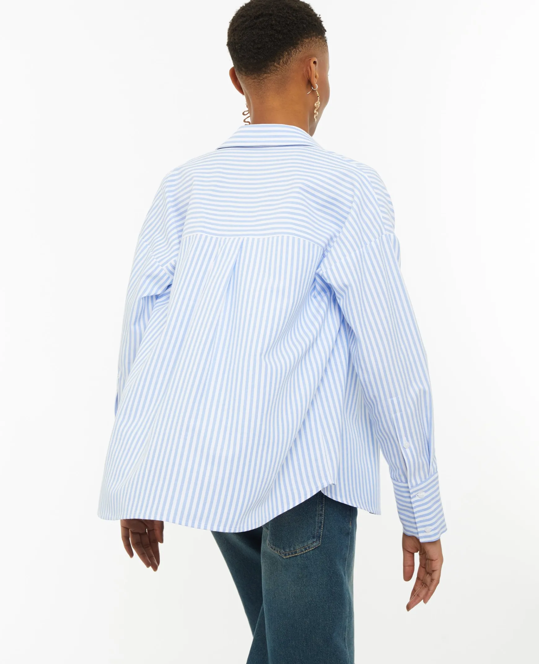 Pimkie Toute La Collection|Chemise Et Blouse^Chemise Oversize Rayée Col Ouvert -