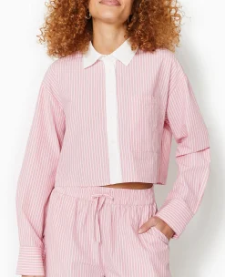 Pimkie Chemise Et Blouse^Chemise Rayée Cropped Façon Pyjama D'homme -