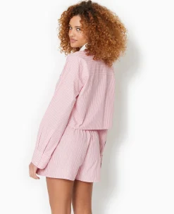 Pimkie Chemise Et Blouse^Chemise Rayée Cropped Façon Pyjama D'homme -