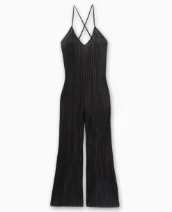 Pimkie Combinaison Et Salopette|Pantalon^Combinaison En Tissu Plissé Avec Fines Bretelles -