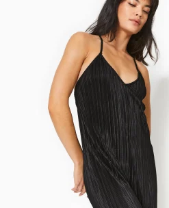 Pimkie Combinaison Et Salopette|Pantalon^Combinaison En Tissu Plissé Avec Fines Bretelles -