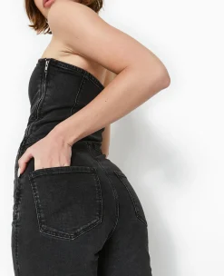 Pimkie Pimkie Positive|Combinaison Et Salopette^Combipantalon Bustier En Jean Stretch -
