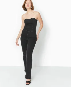 Pimkie Pimkie Positive|Combinaison Et Salopette^Combipantalon Bustier En Jean Stretch -