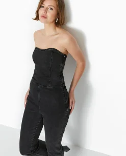 Pimkie Pimkie Positive|Combinaison Et Salopette^Combipantalon Bustier En Jean Stretch -